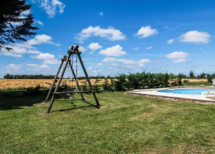 Detached Rural Barn With Private Pool Saint-Aubin-de-Cadelech